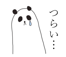 Negative panda stickers! sticker #14283023