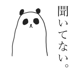 Negative panda stickers! sticker #14283029