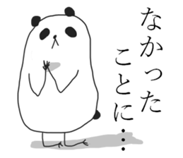 Negative panda stickers! sticker #14283033