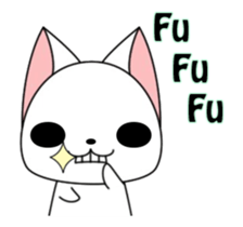 Animation! The white cat Milly2(English) sticker #14283141