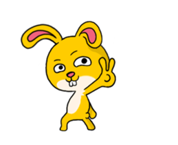 Rabbit up up sticker #14283910