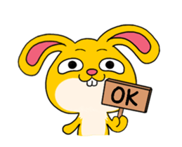 Rabbit up up sticker #14283911