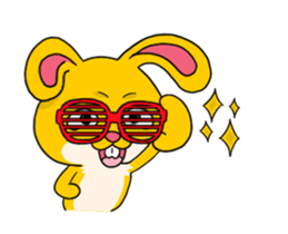 Rabbit up up sticker #14283912