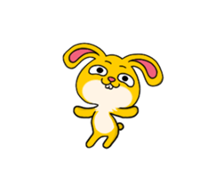 Rabbit up up sticker #14283913