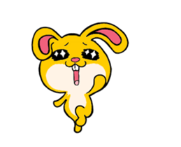 Rabbit up up sticker #14283915