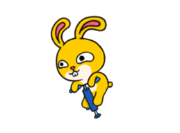 Rabbit up up sticker #14283916