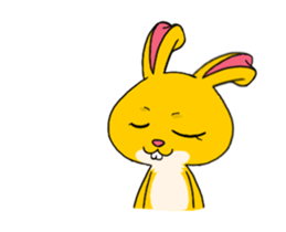 Rabbit up up sticker #14283921