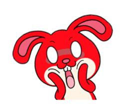 Rabbit up up sticker #14283922