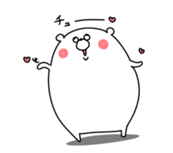 Bear sticker not thinking anything sticker #14284247