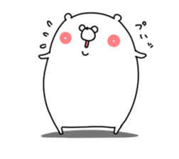 Bear sticker not thinking anything sticker #14284257