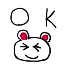 White bear stamp!! sticker #14284790