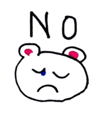 White bear stamp!! sticker #14284791
