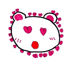 White bear stamp!! sticker #14284801