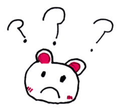 White bear stamp!! sticker #14284804