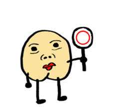 A boy with a cleft chin. sticker #14284813