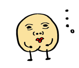 A boy with a cleft chin. sticker #14284822