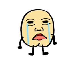 A boy with a cleft chin. sticker #14284826