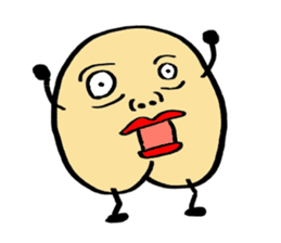 A boy with a cleft chin. sticker #14284827