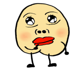 A boy with a cleft chin. sticker #14284845