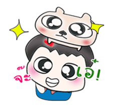 Mr. Takada..and dog.. sticker #14285216