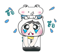 ..Mr. Nobu and Frog..!! sticker #14285331