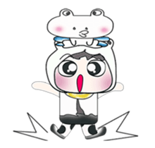 ..Mr. Nobu and Frog..!! sticker #14285339