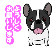 French Bulldog named Kon&Paff sticker #14285457