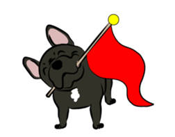 French Bulldog named Kon&Paff sticker #14285462