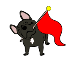 French Bulldog named Kon&Paff sticker #14285462