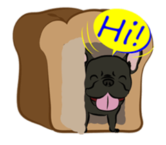 French Bulldog named Kon&Paff sticker #14285467