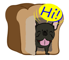 French Bulldog named Kon&Paff sticker #14285467