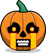 Pumpkin Patch - Halloween Emoji Meme sticker #14285753