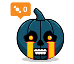 Pumpkin Patch - Halloween Emoji Meme sticker #14285755