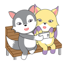 Miho and Lang's love story sticker #14286161