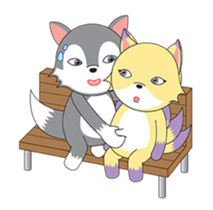 Miho and Lang's love story sticker #14286162