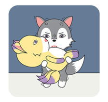 Miho and Lang's love story sticker #14286166