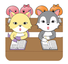 Miho and Lang's love story sticker #14286175