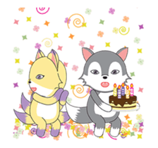 Miho and Lang's love story sticker #14286180