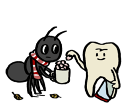 Mari's teeth 5 sticker #14286228