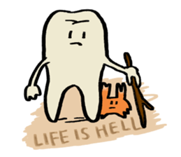 Mari's teeth 5 sticker #14286232