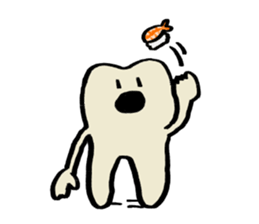 Mari's teeth 5 sticker #14286236