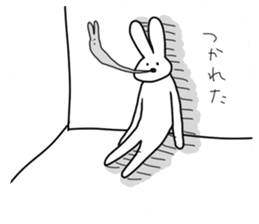 Unstable simple rabbit sticker #14286276