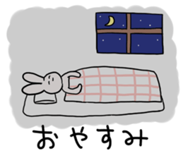 Unstable simple rabbit sticker #14286279