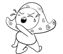 Blue thin Mushroomsss sticker #14286335