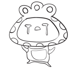 Blue thin Mushroomsss sticker #14286337