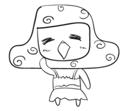 Blue thin Mushroomsss sticker #14286338