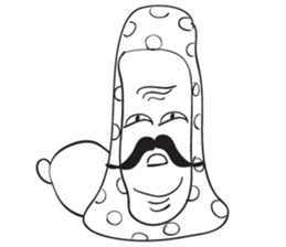 Blue thin Mushroomsss sticker #14286341