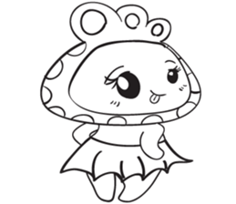 Blue thin Mushroomsss sticker #14286342