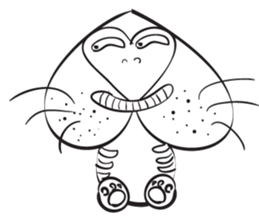 Blue thin Mushroomsss sticker #14286348