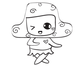 Blue thin Mushroomsss sticker #14286351